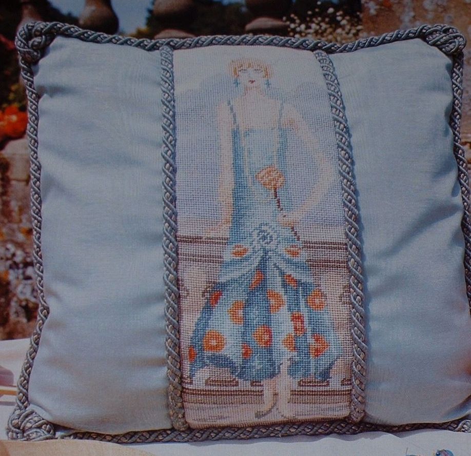 1920's Art Deco Lady Cushion ~ Cross Stitch Chart