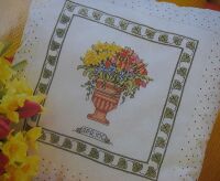 Spring Bouquet Cushion ~ Cross Stitch Chart