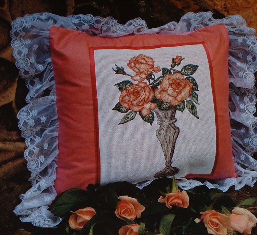 Vase of Roses ~ Cross Stitch Chart