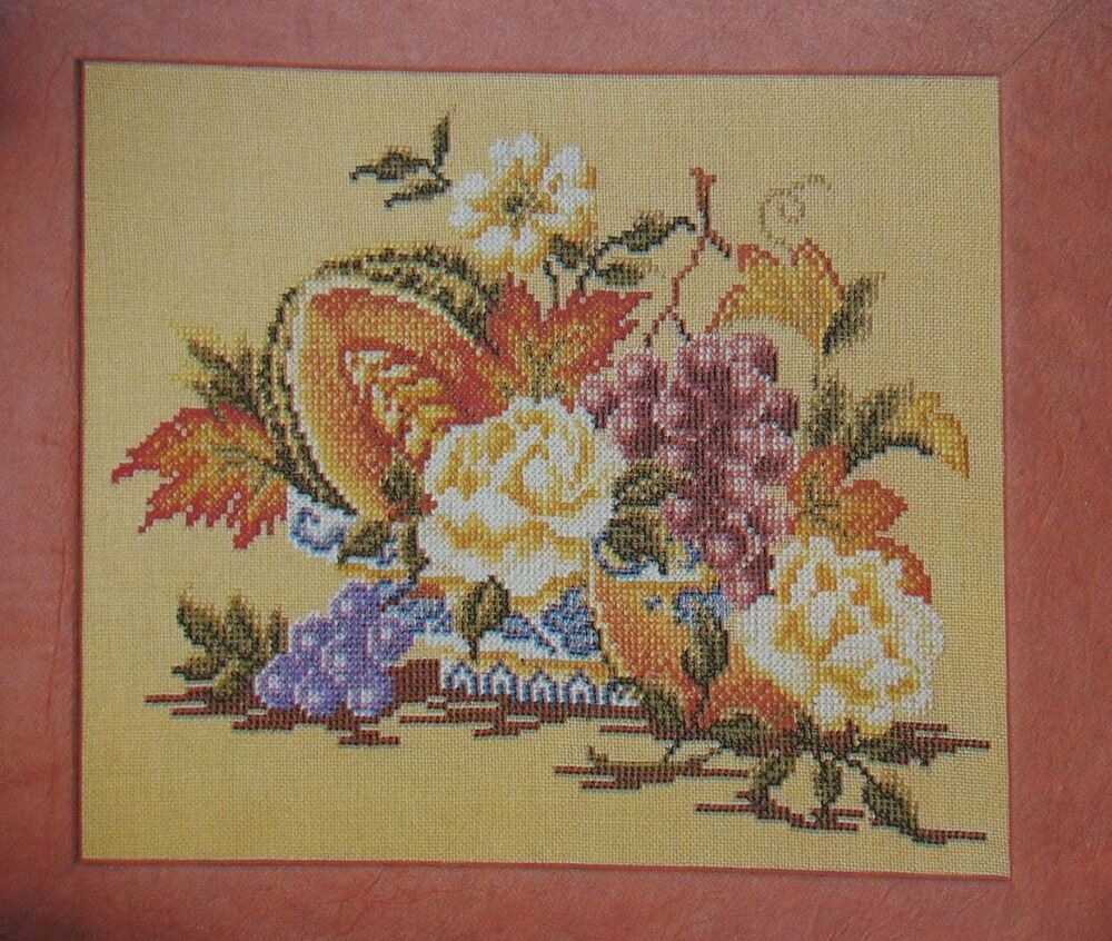 Autumn Fruit & Flowers ~ Cross Stitch Chart