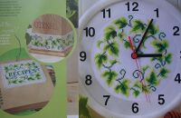 Trailing Ivy Clock, Banding & Recipe Book Cover ~ Cross Stitch Charts