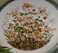 Honeysuckle Hedgerow ~ Cross Stitch Chart