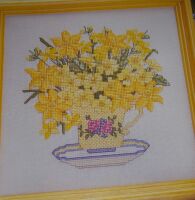 Narcissi Primroses & Forsythia ~ Cross Stitch Chart