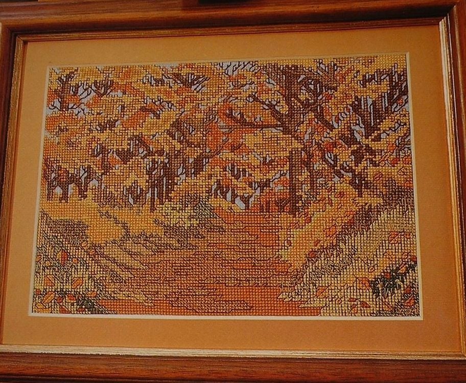 Autumn Woodland Scene ~ Cross Stitch Chart