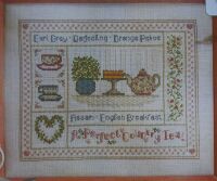 Teatime Celebration Sampler ~ Cross Stitch Chart