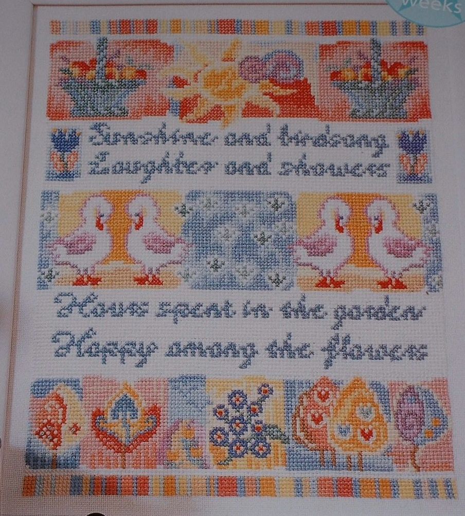 Sunshine & Birdsong Garden Sampler ~ Cross Stitch Chart