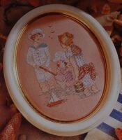 Victorian Children at Seaside ~ Cross Stitch Chart