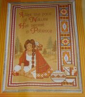 American Indian Girl ~ Cross Stitch Chart