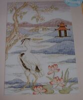 Japanese Lakeside Scene ~ Cross Stitch Chart