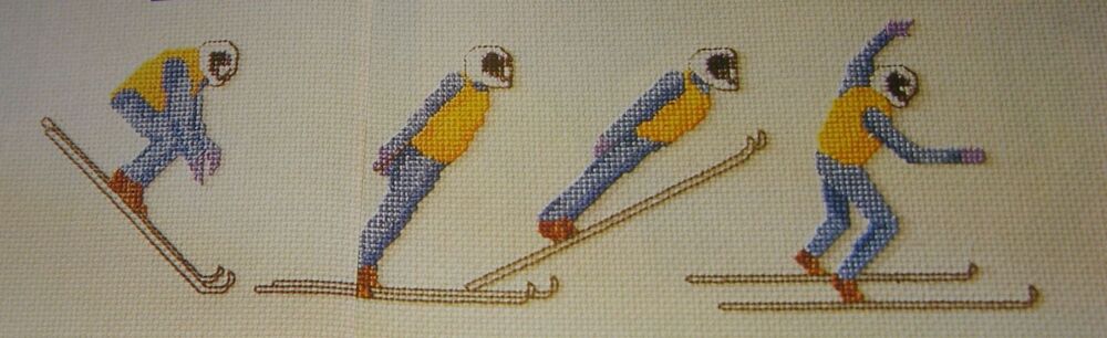 Ski-Jumping ~ Cross Stitch Chart