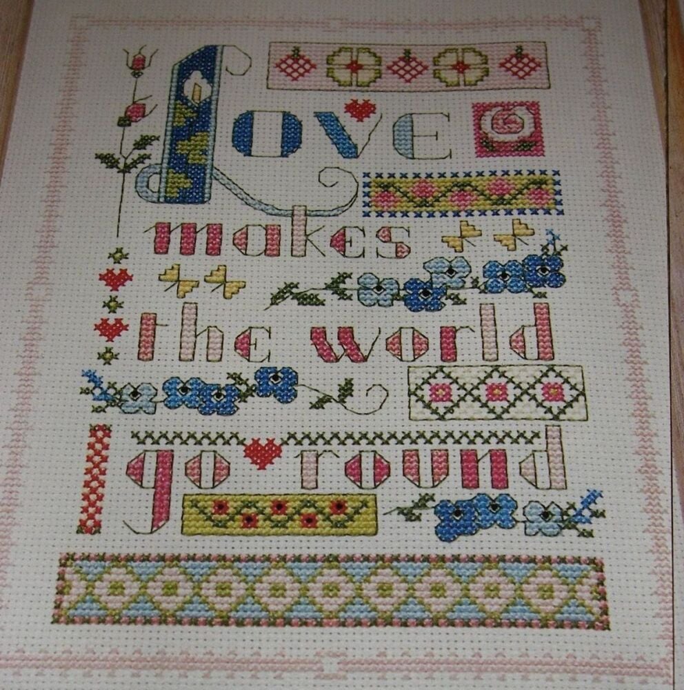 Love Makes the World Go Round ~ Cross Stitch Chart