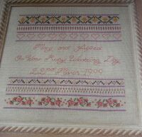 Wedding Anniversary Sampler ~ Counted Thread Pattern