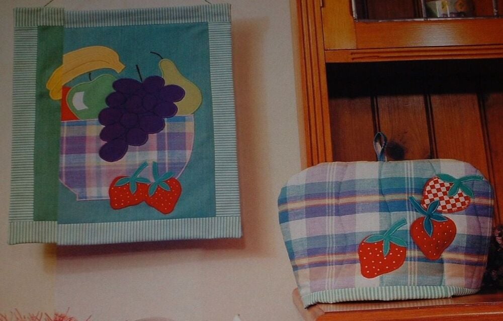 Summer Fruits Wallhanging ~ Machine Applique Sewing Pattern