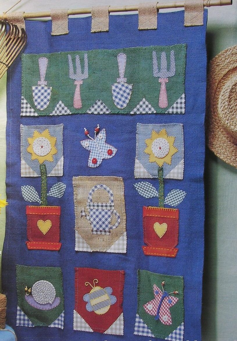 Sunflower Garden Wall Tidy ~ Applique Sewing Pattern