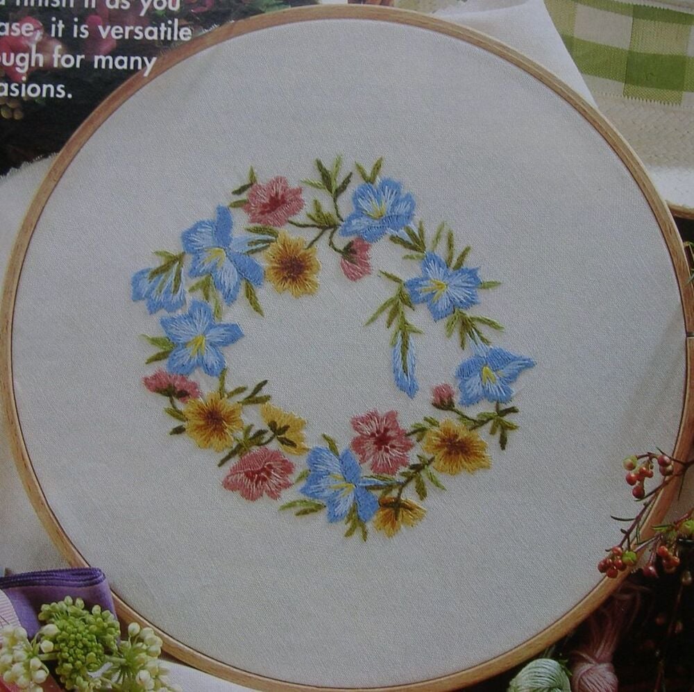 Freestyle Floral Garden ~ Hand Embroidery Pattern