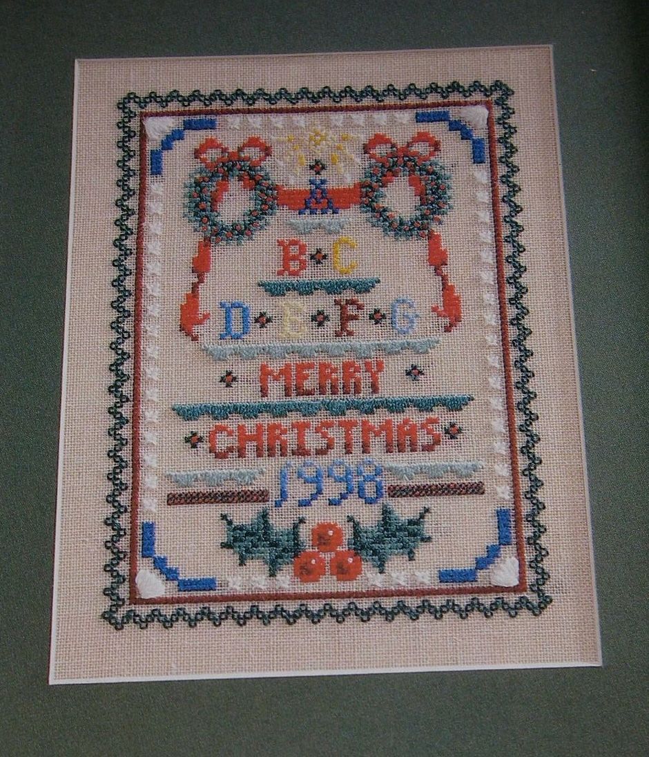 Kreinik Silks Christmas Sampler ~ Counted Thread Chart