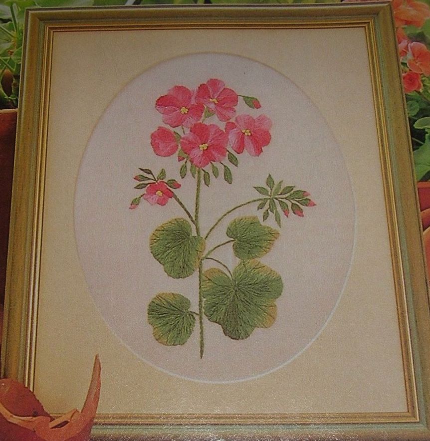 Geranium Flower Study ~ Embroidery Pattern