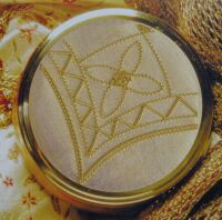 Goldwork Corner Trinket Pot ~ Goldwork Pattern