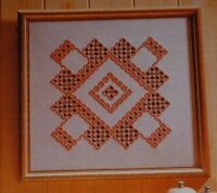 Norwegian Hardanger Decorative Panel ~ Hardanger Pattern