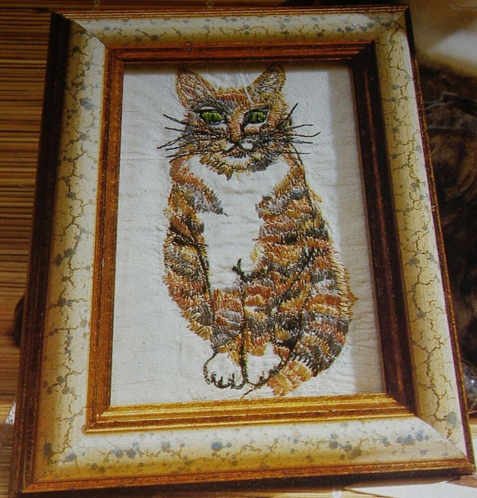 Tabby Cat ~ Machine Embroidery Pattern