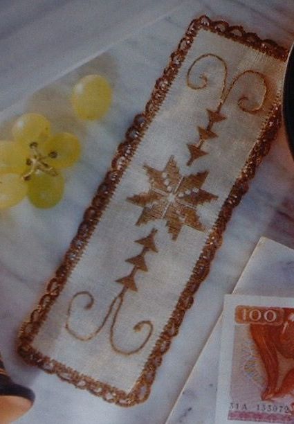 Cypriot Style Embroidered Bookmark ~ Embroidery Pattern