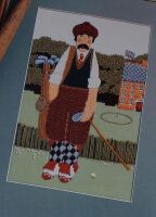 Bothy Threads ~ The Golfer: Crewelwork Pattern