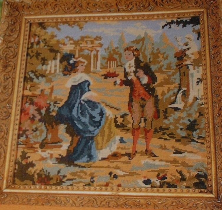 18th Century Style Portrait ~ Needlepoint Pattern