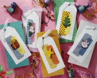 Festive Motif Christmas Cards ~ Five Cross Stitch Charts