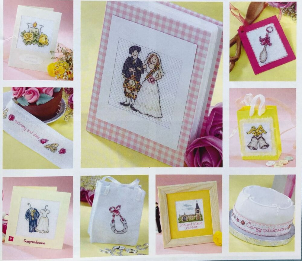 30 Wedding Motifs for Cards & Gifts ~ Cross Stitch Charts