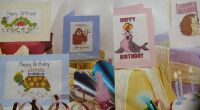Happy Birthday Animal Cards ~ Five Cross Stitch Charts
