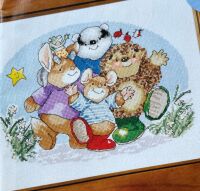 Country Companions: Happy Party Goers ~ Cross Stitch Chart