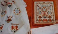 Traditional Motif Birth Sampler ~ Cross Stitch Chart