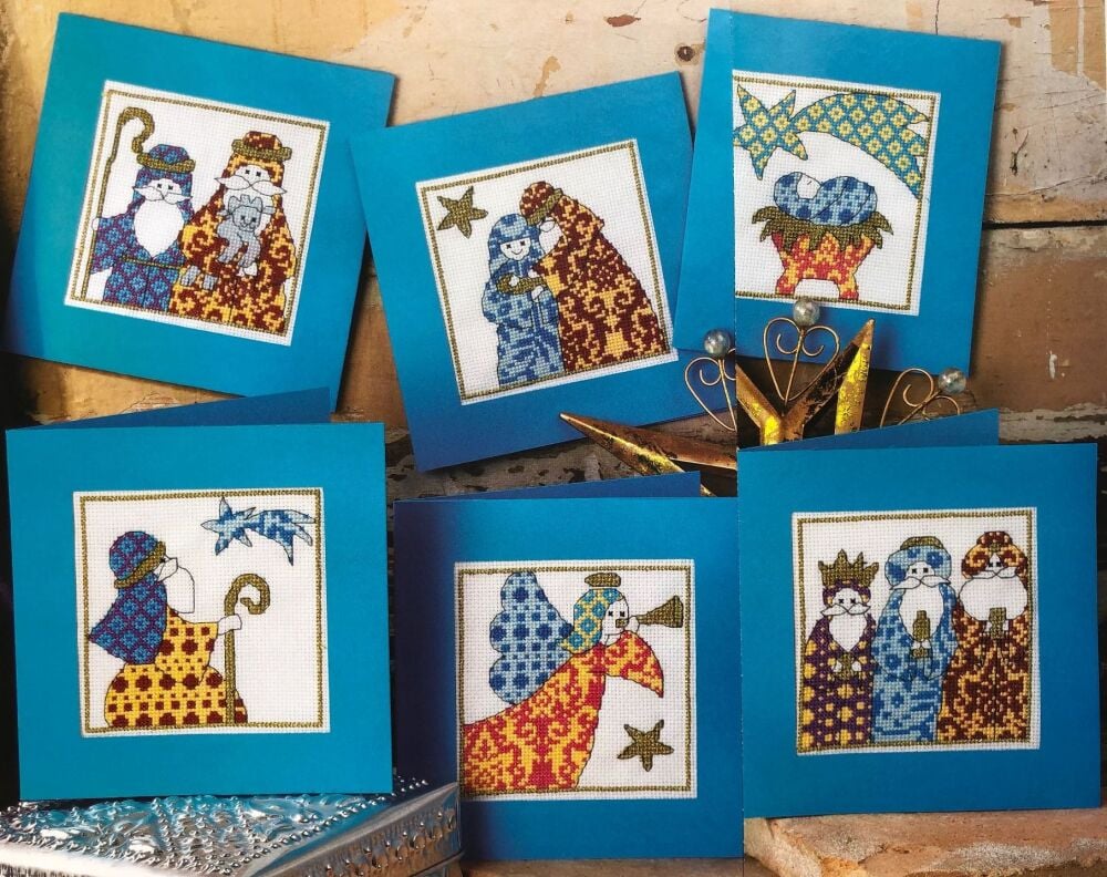 Christmas Nativity Cards ~ Six Cross Stitch Charts