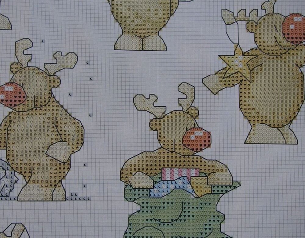 Rudolph the Red Nosed Reindeer ~Ten Cross Stitch Charts