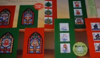 Stained Glass Christmas Cards and more ~ Eight Cross Stitch Charts