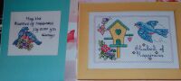 Bluebirds and Birdhouses ~ Six Cross Stitch Charts