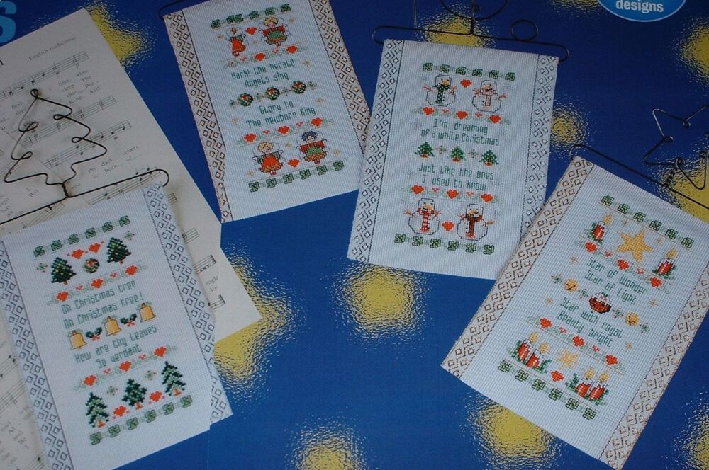 Christmas Carols ~ Four Cross Stitch Charts