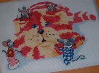 Bagpuss with Tiny Mice ~ Cross Stitch Chart
