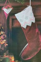 Velvet Candy Cone and Christmas Stocking ~ Two Hardanger Embroidery Patterns