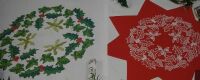 Evergreen Circle Table Linen ~ Cross Stitch Chart & Blackwork Chart