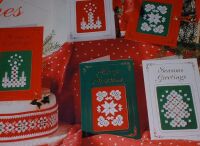 Scandinavian Christmas Cards & Cake Band ~ Four Hardanger Patterns