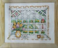 Window on a Spring Garden ~ Cross Stitch Chart