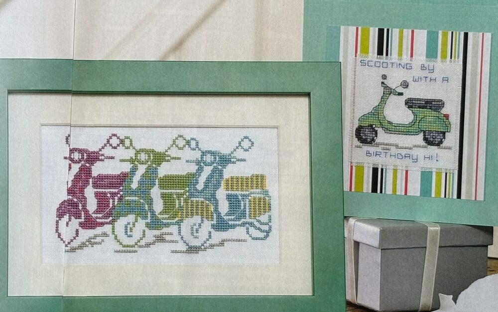 Scooters ~ Two Cross Stitch Chart
