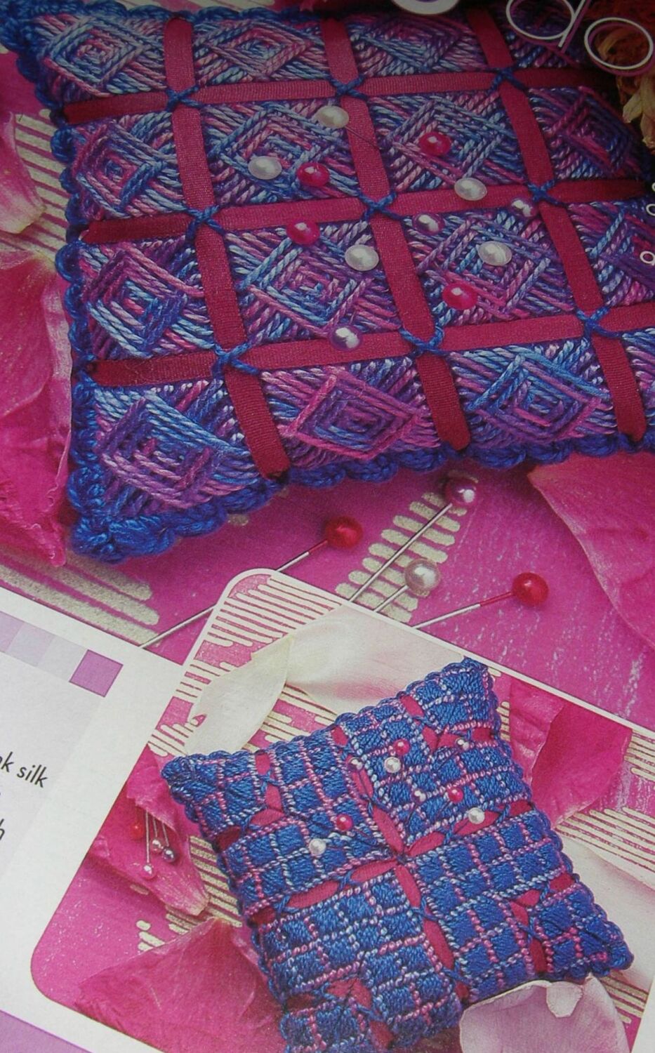 Double Sided Pincushion ~ Canvaswork Pattern