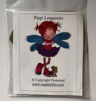 Sugar Nellie: Pippi Longsocks ~ Unmounted Rubber Stamp