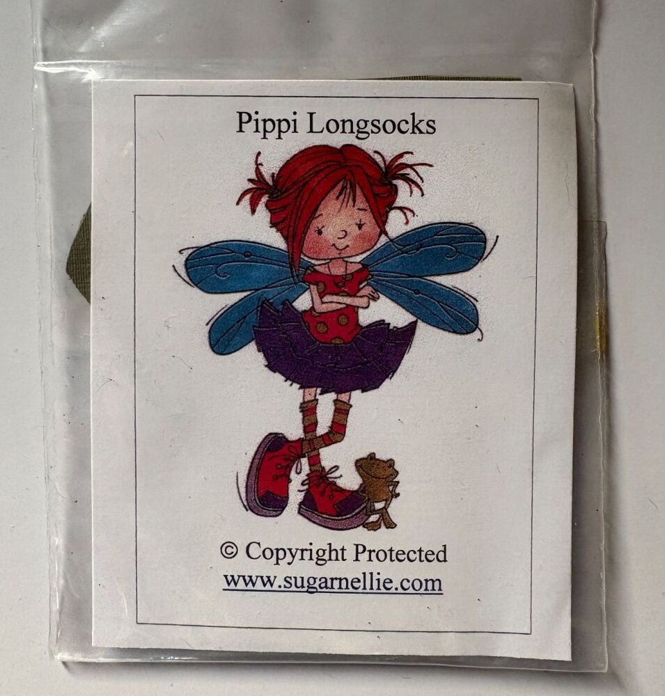 Sugar Nellie: Pippi Longsocks ~ Unmounted Rubber Stamp