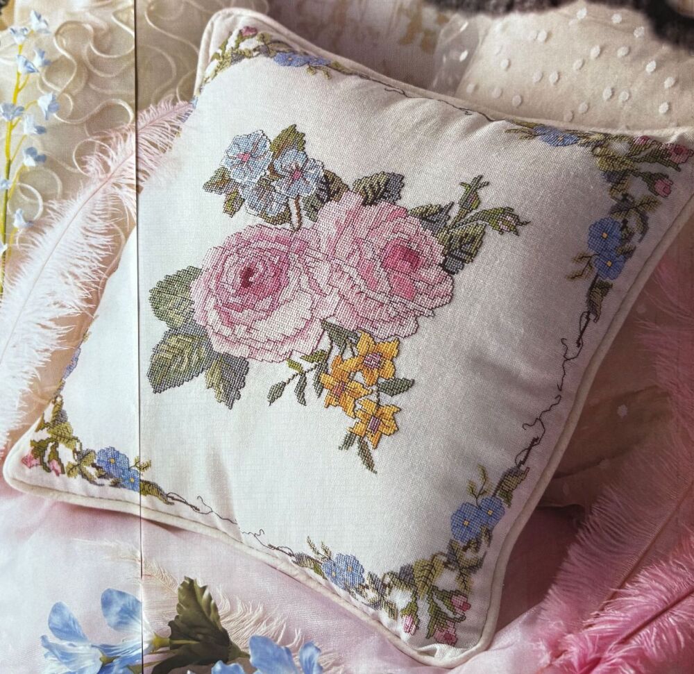 Summer Flowers Cushion ~ Cross Stitch Chart