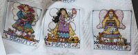 Beauty, Peace & Wisdom Angels ~ Three Cross Stitch Charts