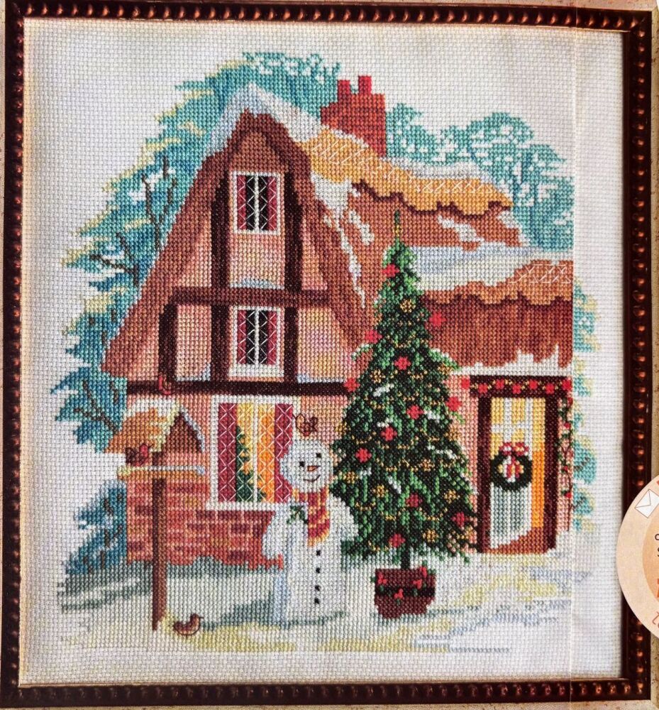 A Country Cottage at Christmas ~ Cross Stitch Chart