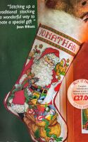 Santa Claus Christmas Stocking ~ Cross Stitch Chart